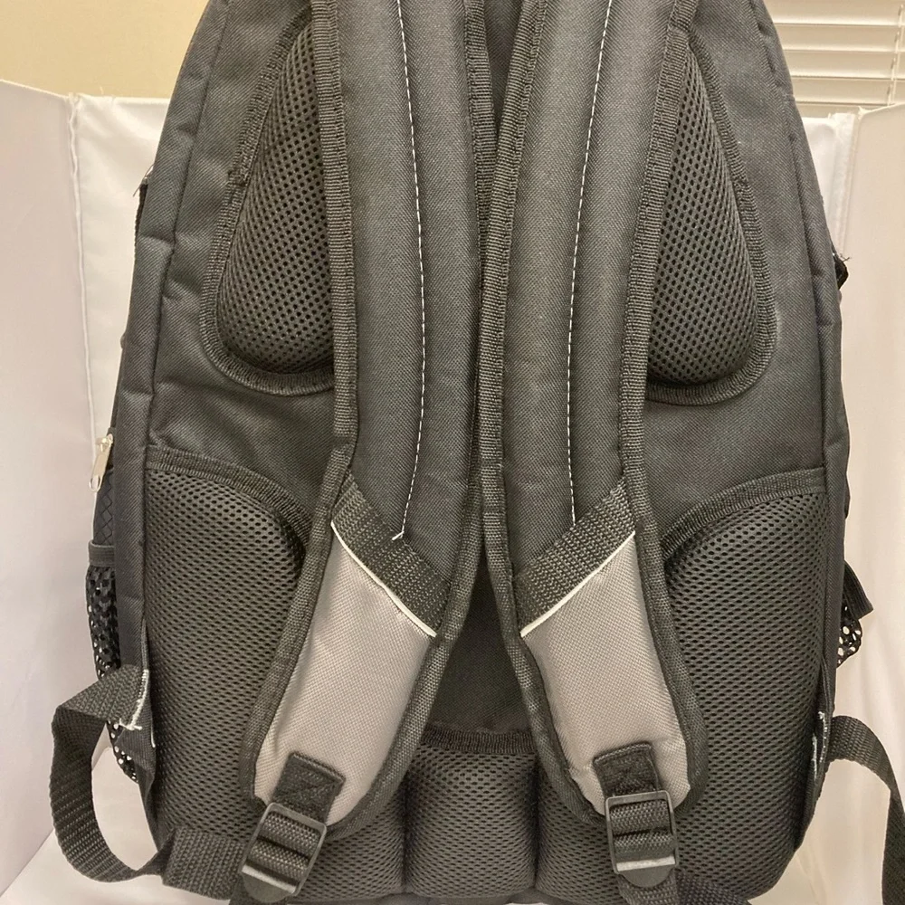The Cheerleading Cheer Dance Worlds Girls Black Backpack 21” X 14” NWOT